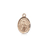 14kt Solid Gold St. Petronille Patron Saint Medal Pendant, 1/2 x 1/4 inch, handcrafted by Bliss Manufacturing