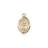 14kt Solid Gold Small St. Anastasia Patron Saint Medal Pendant 1/2 x 1/4 inch by Bliss
