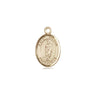 14kt Solid Gold St. Victor of Marseilles Small Patron Saint Medal Pendant 1/2 x 1/4 inch by Bliss