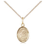 14kt Gold Filled Small St. Aloysius Gonzaga Patron Saint Medal Necklace with 18 Inch Chain by Bliss