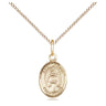 14kt Gold Filled Small St. Lillian Patron Saint Medal Necklace 1/2 x 1/4 inch with 18 inch Chain by Bliss