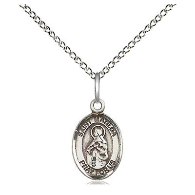 Sterling Silver Small St. Matilda Pendant | 1/2" x 1/4" | 18" Chain | Bliss USA