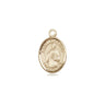 14kt Solid Gold St. Placidus Patron Saint Medal Pendant, 1/2 x 1/4 inch, handcrafted by Bliss Manufacturing