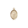 14kt solid gold Blessed Trinity medal pendant with three interlocking circles, small 1/2 inch size by Bliss