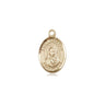 14kt solid gold Small St. Rebecca patron saint medal pendant 1/2 x 1/4 inch by Bliss Manufacturing