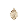 Small 14kt Solid Gold St. Victoria Patron Saint Medal Pendant by Bliss