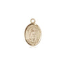 14kt Solid Gold Small St. Grace Medal Pendant 1/2 x 1/4 inch by Bliss Manufacturing USA