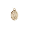 14kt Solid Gold St. Samuel Patron Saint Medal Pendant 1/2 x 1/4 inch by Bliss Manufacturing