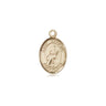 14kt Solid Gold St. Tarcisius Medal Pendant - Small 1/2 x 1/4 inch - Bliss Manufacturing USA