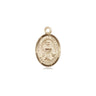 14kt Solid Gold St. Julia Billiart Medal Pendant 1/2 x 1/4 inch by Bliss Manufacturing