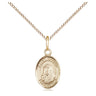 Small 14kt gold filled St. Bruno patron saint medal necklace 1/2 x 1/4 inch 18 inch chain by Bliss