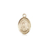 Small 14kt Solid Gold St. Bruno Patron Saint Medal Pendant 1/2 x 1/4 inch by Bliss Manufacturing USA