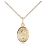 14kt Gold Filled St. Sharbel Patron Saint Medal Necklace 1/2x1/4 on 18 inch Chain by Bliss Manufacturing
