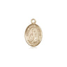 14kt Solid Gold Small St. Basil the Great Catholic Patron Saint Medal Pendant 1/2 x 1/4 by Bliss
