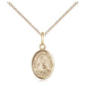 14kt Gold Filled Small St. James the Lesser Patron Saint Medal Necklace 1/2 x 1/4 inch with 18 inch Chain by Bliss