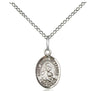 Sterling silver St. James the Lesser patron saint medal necklace with 18 inch curb chain, handcrafted by Bliss