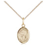 14kt Gold Filled St. Susanna Patron Saint Medal Necklace 1/2x1/4 on 18 inch Chain by Bliss