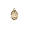 14kt solid gold small Blessed Karolina Kozkowna patron saint medal pendant 1/2 inch by Bliss