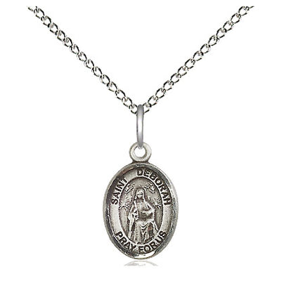 Small Sterling Silver St. Deborah Necklace 18" Chain | Bliss USA