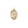 Small 14kt solid gold Our Lady of Good Counsel medal pendant 1/2 x 1/4 handcrafted by Bliss USA