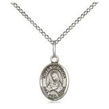 Small sterling silver Mater Dolorosa Sorrowful Mother medal necklace with 18 inch chain by Bliss