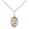 14kt Gold Filled Blessed Teresa of Calcutta Medal Necklace - Small 1/2 x 1/4 inch pendant with 18 inch chain - Bliss