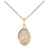 14kt Gold Filled Our Lady of Prompt Succor Medal Necklace 1/2 x 1/4 on 18 inch Chain by Bliss