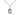 Sterling silver Our Lady of Olives small medal necklace with 1/2 x 1/4 inch pendant on 18 inch chain by Bliss