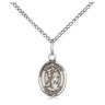 Sterling Silver St. Roch Patron Saint Medal Necklace 1/2 inch with 18 inch Chain by Bliss Manufacturing