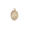 14kt Solid Gold St. Amelia Patron Saint Medal Pendant 1/2 x 1/4 inch by Bliss