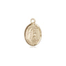 Small 14kt solid gold St. Zoe of Rome patron saint medal pendant by Bliss Manufacturing USA