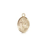 14kt solid gold St. Paul of the Cross patron saint medal pendant, small 1/2 x 1/4 inch, handcrafted by Bliss