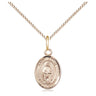 Small 14kt Gold Filled St. Odilia patron saint medal necklace with 18 inch chain by Bliss Manufacturing