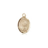 Small 14kt solid gold St. Gianna Molla patron saint medal pendant - 1/2 x 1/4 inches - handcrafted by Bliss
