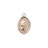 14kt solid gold St. Hannibal patron saint medal pendant, 1/2 x 1/4 inch, handcrafted by Bliss