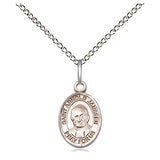 Sterling silver St. Arnold Janssen patron saint medal necklace with 18 inch chain handcrafted by Bliss