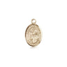 14kt Solid Gold St. Rene Goupil Patron Saint Medal Pendant 1/2 x 1/4 inch by Bliss Manufacturing