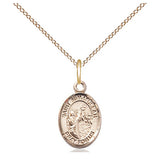 14kt Gold Filled St. Nimatullah Patron Saint Medal Necklace Small 1/2 x 1/4 inches 18 inch Chain Bliss