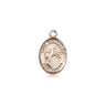 14kt Solid Gold Small St. Nimatullah Patron Saint Medal Pendant 1/2 x 1/4 inch Handcrafted by Bliss