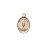 14kt solid gold St. Anselm of Canterbury patron saint medal pendant handcrafted by Bliss Manufacturing