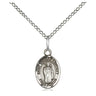 Sterling silver St. Thomas A Becket patron saint medal necklace small 1/2 inch 18 inch chain Bliss