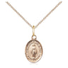 Small 14kt Gold Filled Virgin of the Globe Catholic Medal Necklace 1/2 inch with 18 inch chain by Bliss