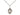 Sterling silver Our Lady of Tears medal necklace 1/2 inch with 18 inch chain handcrafted by Bliss Manufacturing