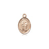 14kt Solid Gold Small St. Joachim Patron Saint Medal Pendant 1/2x1/4 Handcrafted by Bliss USA
