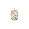 14kt solid gold Pope St. Eugene I medal pendant 1/2x1/4 inch small size by Bliss Manufacturing USA