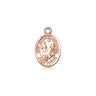14kt solid gold St. Catherine of Bologna patron saint medal pendant, 1/2 x 1/4 inch, handcrafted in USA by Bliss Manufacturing