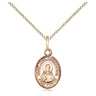 14kt Gold Filled Small St. John Chrysostom Patron Saint Medal Necklace 1/2 x 1/4 inches 18 inch Chain Bliss USA
