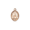 14kt solid gold St. John Chrysostom patron saint medal pendant, small 1/2 x 1/4 inch, handcrafted by Bliss