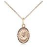 14kt Gold Filled St. Josephine Bakhita Patron Saint Medal Necklace 1/2" x 1/4" with 18" Chain by Bliss