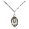 Sterling silver St. Josephine Bakhita patron saint medal necklace with 18 inch chain handcrafted by Bliss Manufacturing USA